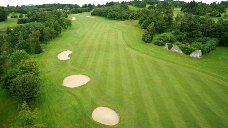 3rd green at Dainton Park