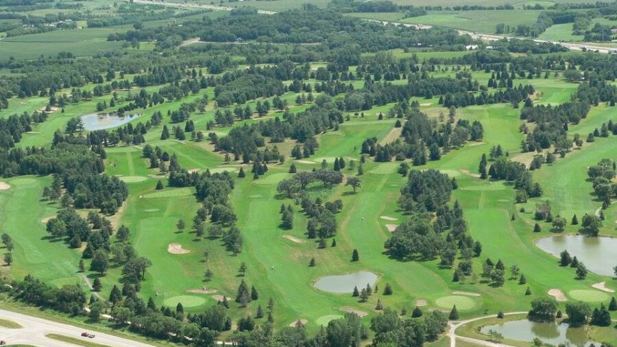 Yahara Hills GC: Aerial view
