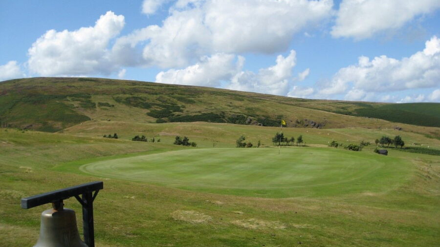 14th green at Church Stretton Golf Club