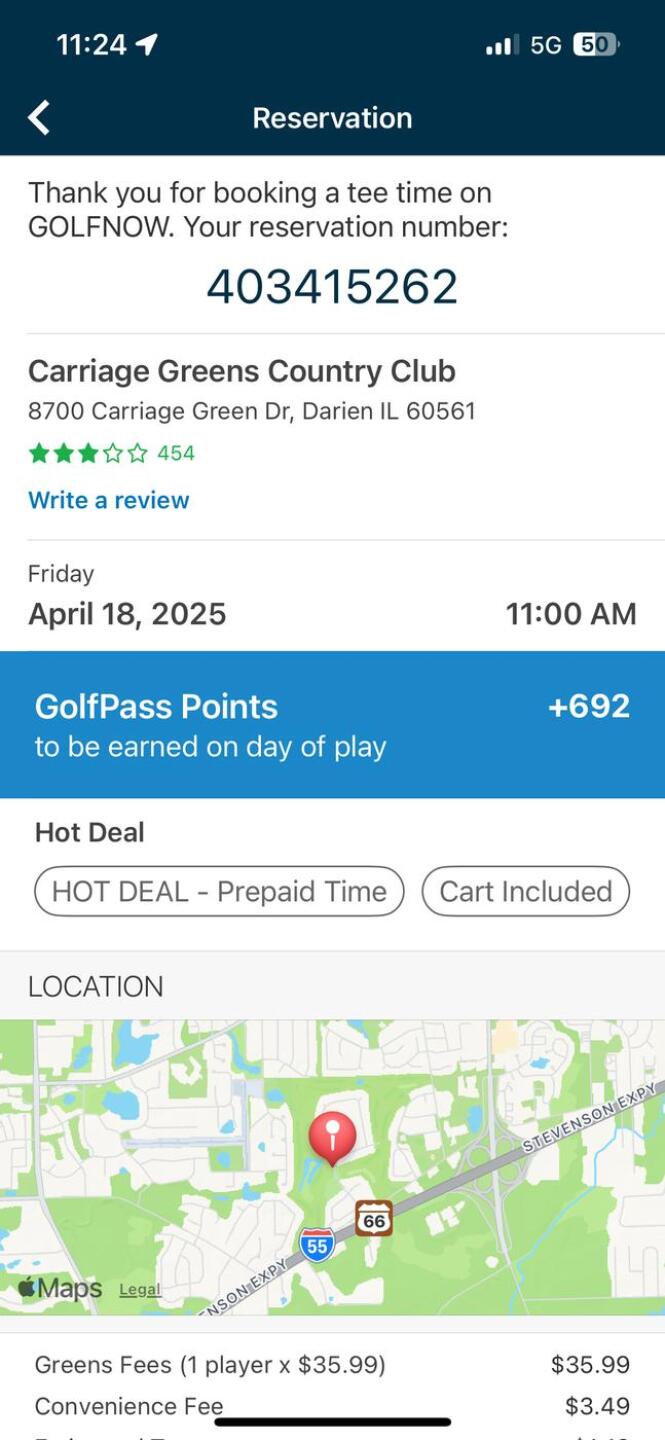 Confirmed (Photo submitted by u3707244 on 04/18/2025)