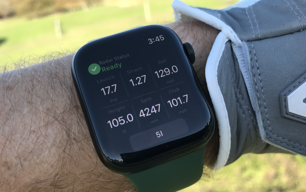 Apple Watch display from Mevo app