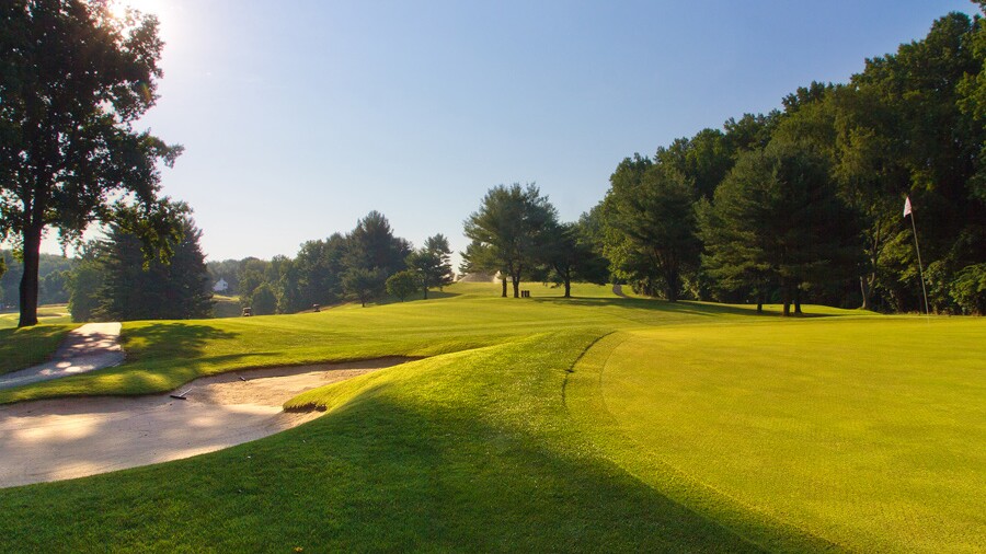 Deerfield golf course in Newark, Delaware - hole 7