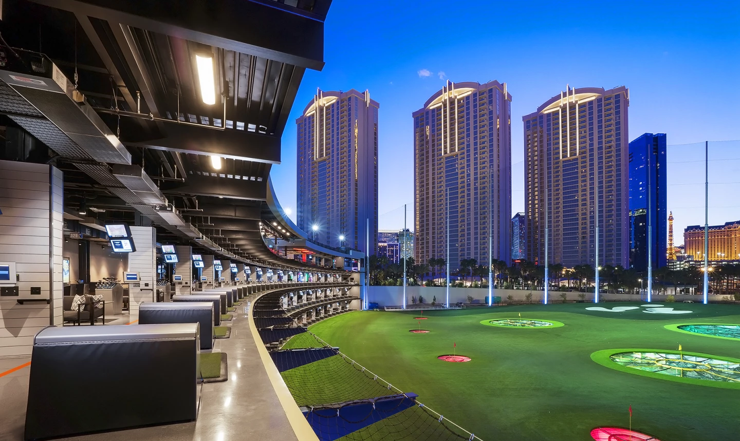 Topgolf Las Vegas - hitting bays
