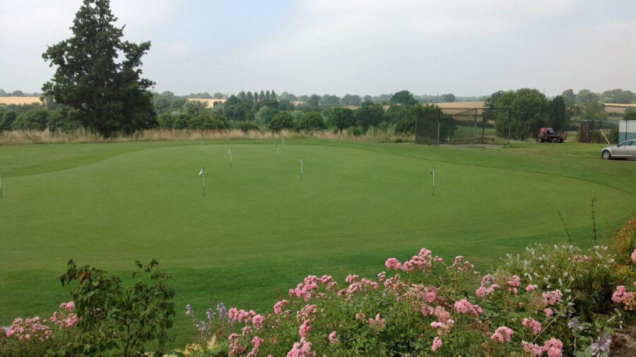 The putting green at Windmill Village