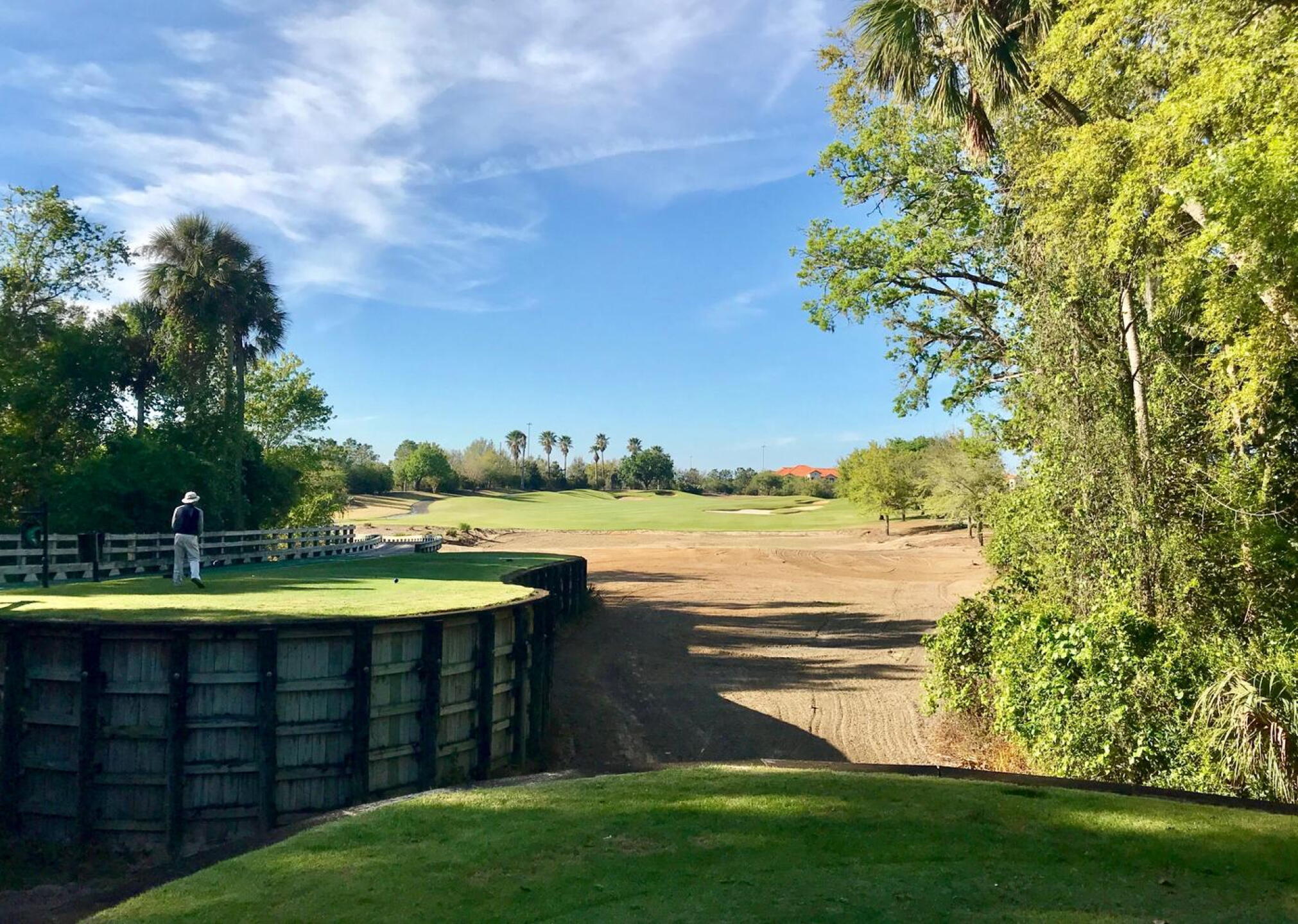 The par-5 third at Runion's Nicklaus Course shoots out from some impressively bulkheaded tee boxes. (Photo submitted by TimGavrichGP on 04/09/2018)