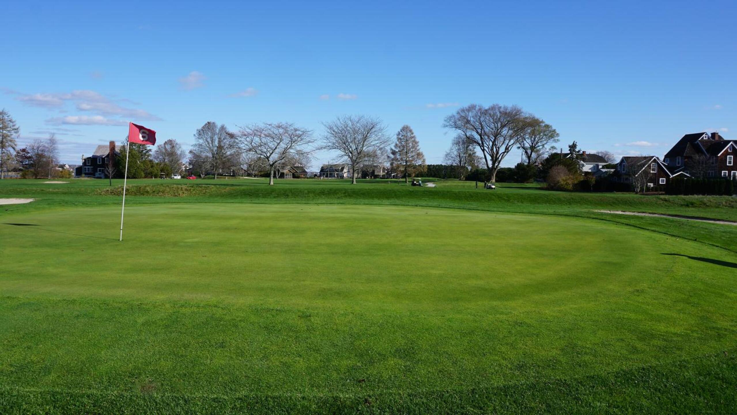 Six: The big berm in front of the green may create quite an illusion if you don’t know the hole well. (Photo submitted by AptlyLinked on 11/14/2020)