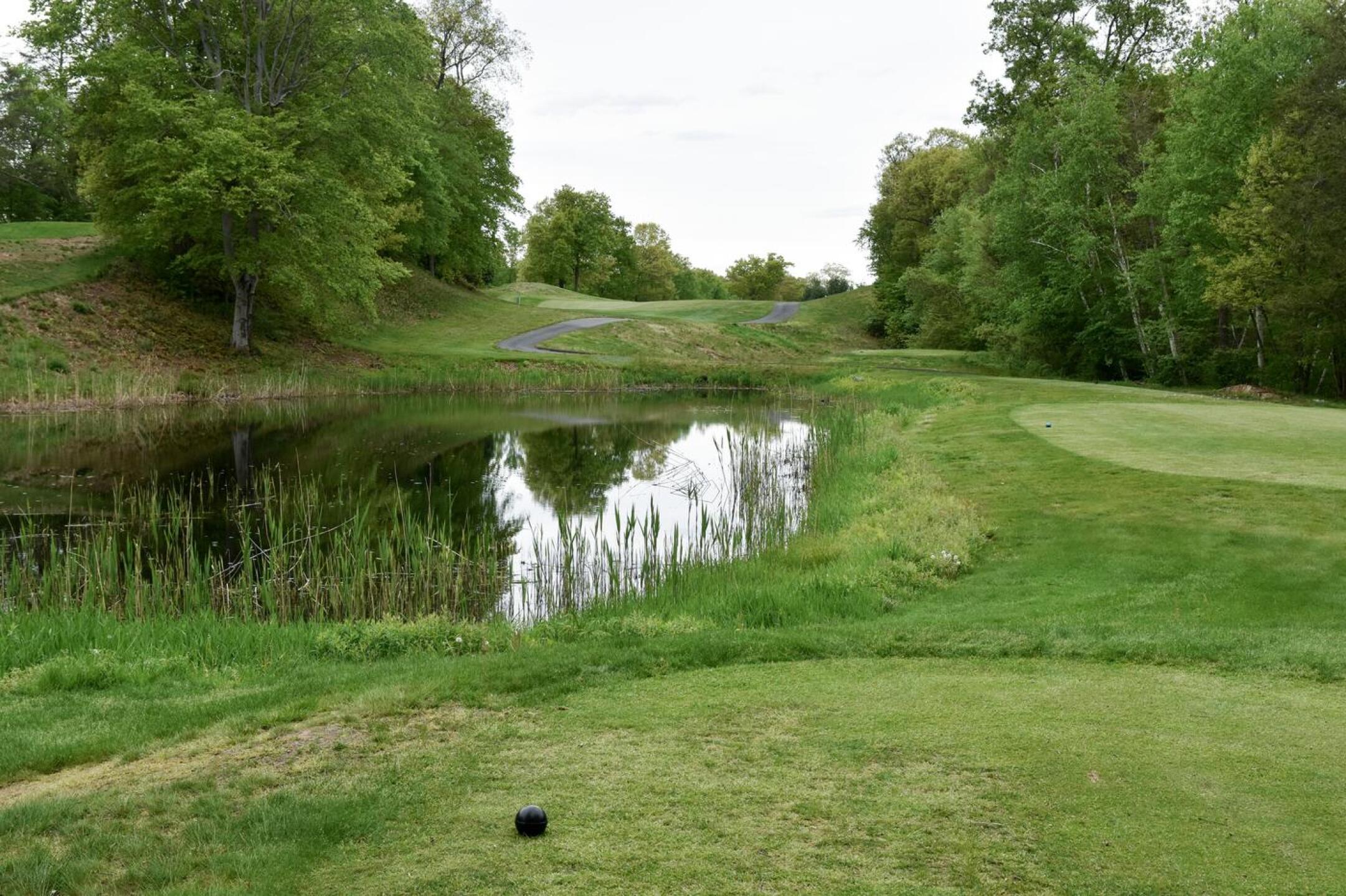 A view from the 18th tee: The water adds beauty, but the real challenge is hitting a straight and long drive to an uphill fairway. (Photo submitted by AptlyLinked on 05/14/2026)