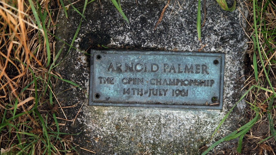 Arnold Palmer - Royal Birkdale stone plaque