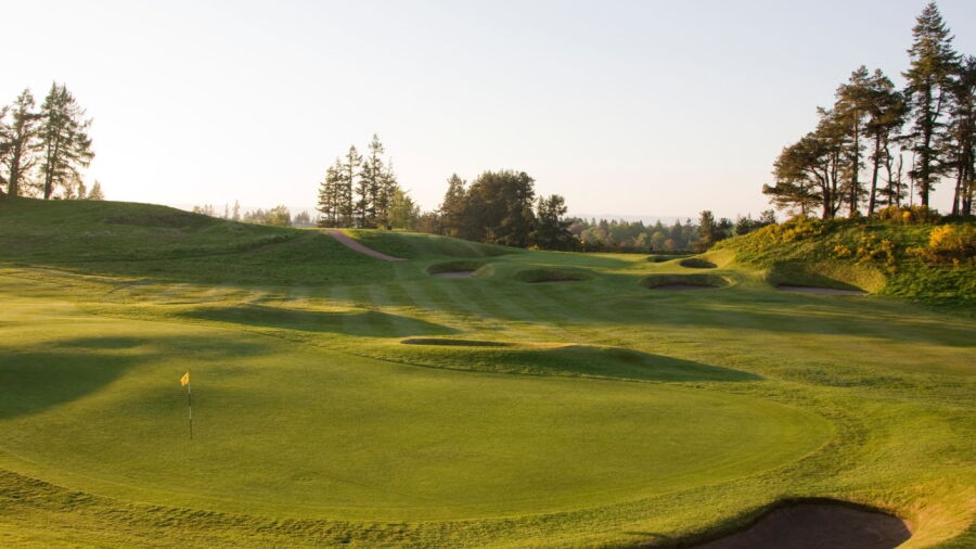  15th and 16th greens on the King's Course at Gleneagles