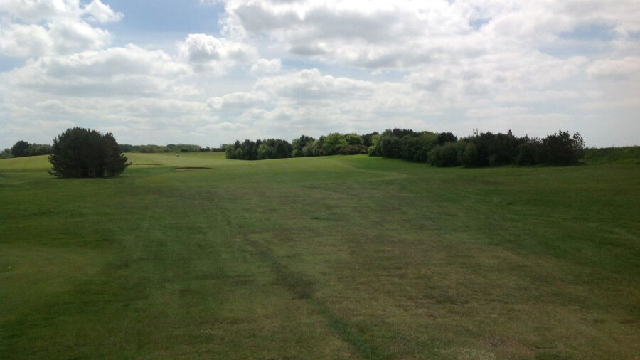 1st fairway at Knott End