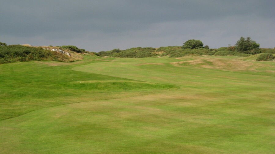 18th fairway from Bull Bay
