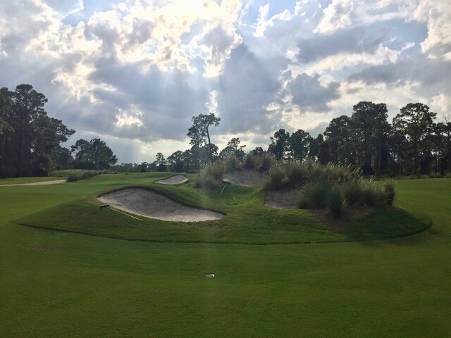 PGA Dye 12 center approach