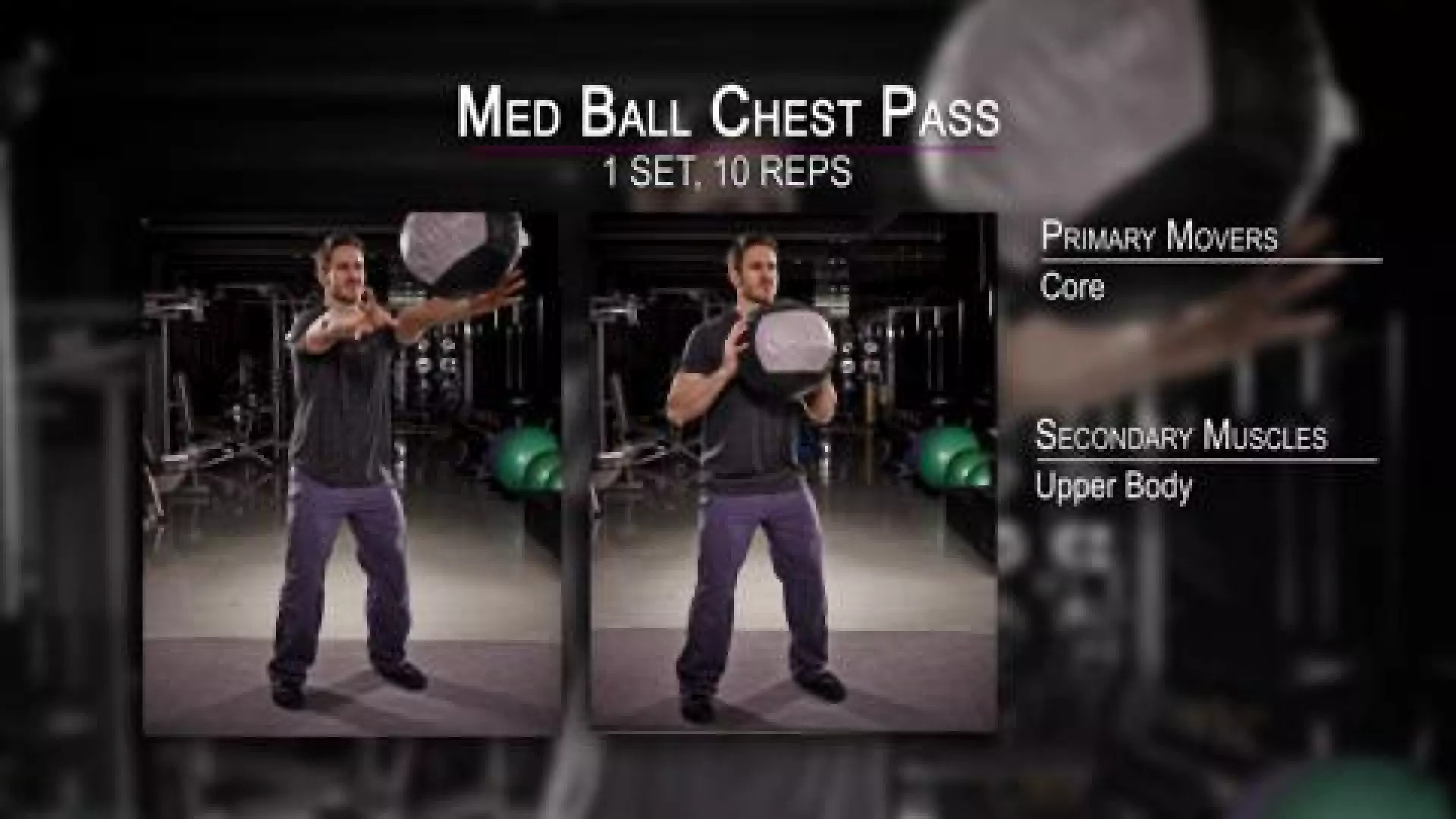 Medicine Ball Chest Pass