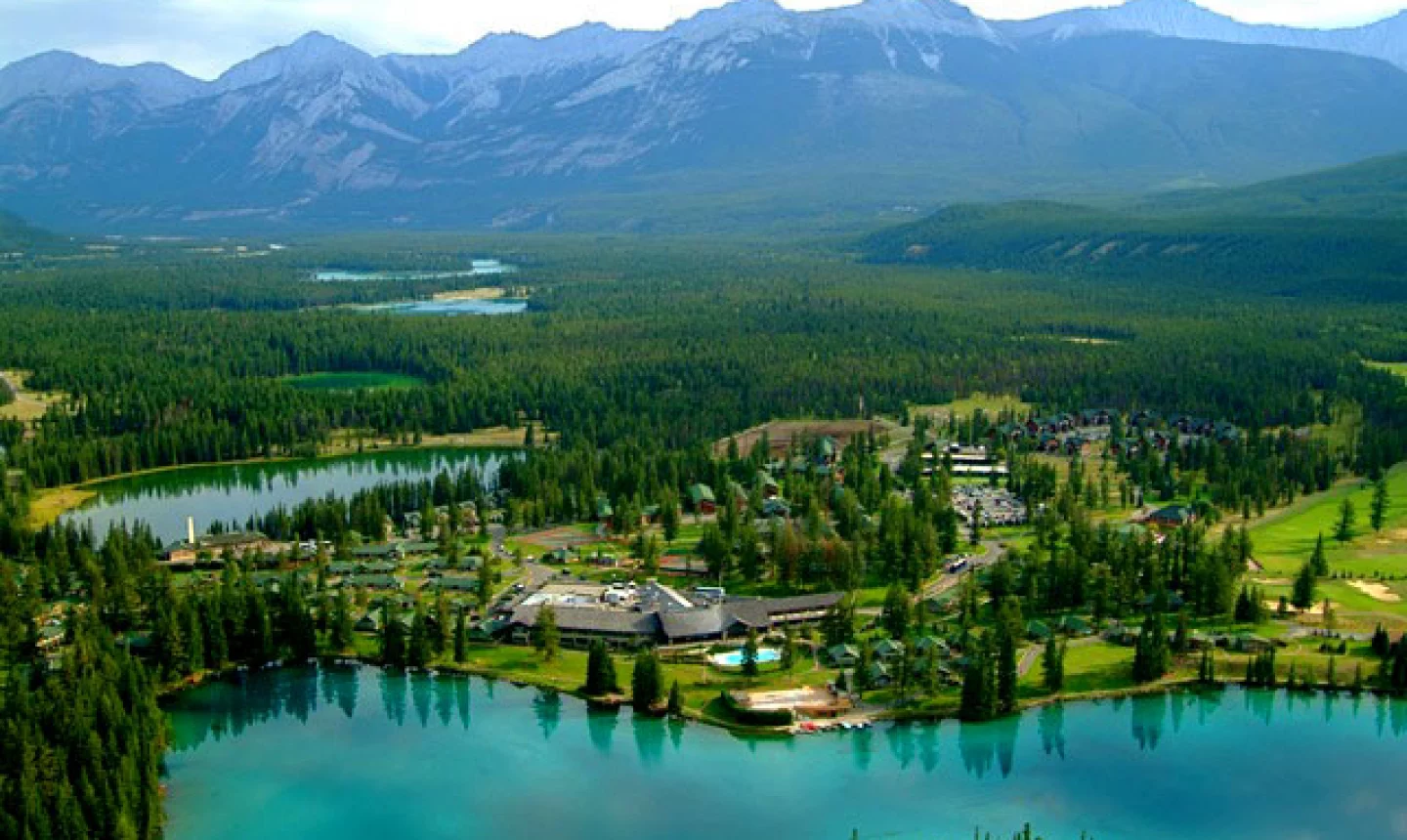 Fairmont Jasper Park Lodge Golf Course - Aerial View