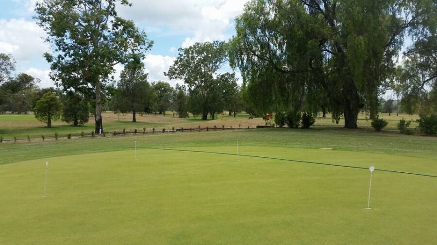 Biloela GC: Practice green