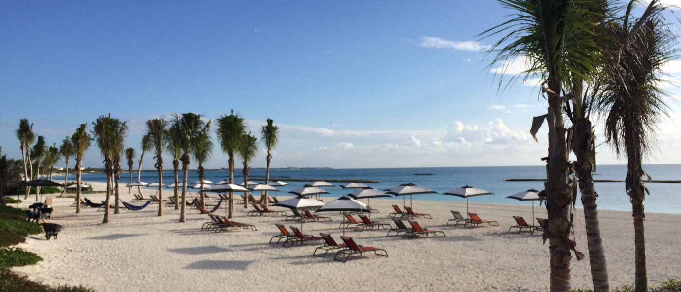 The beach at Andaz, Mayakoba, Mexico