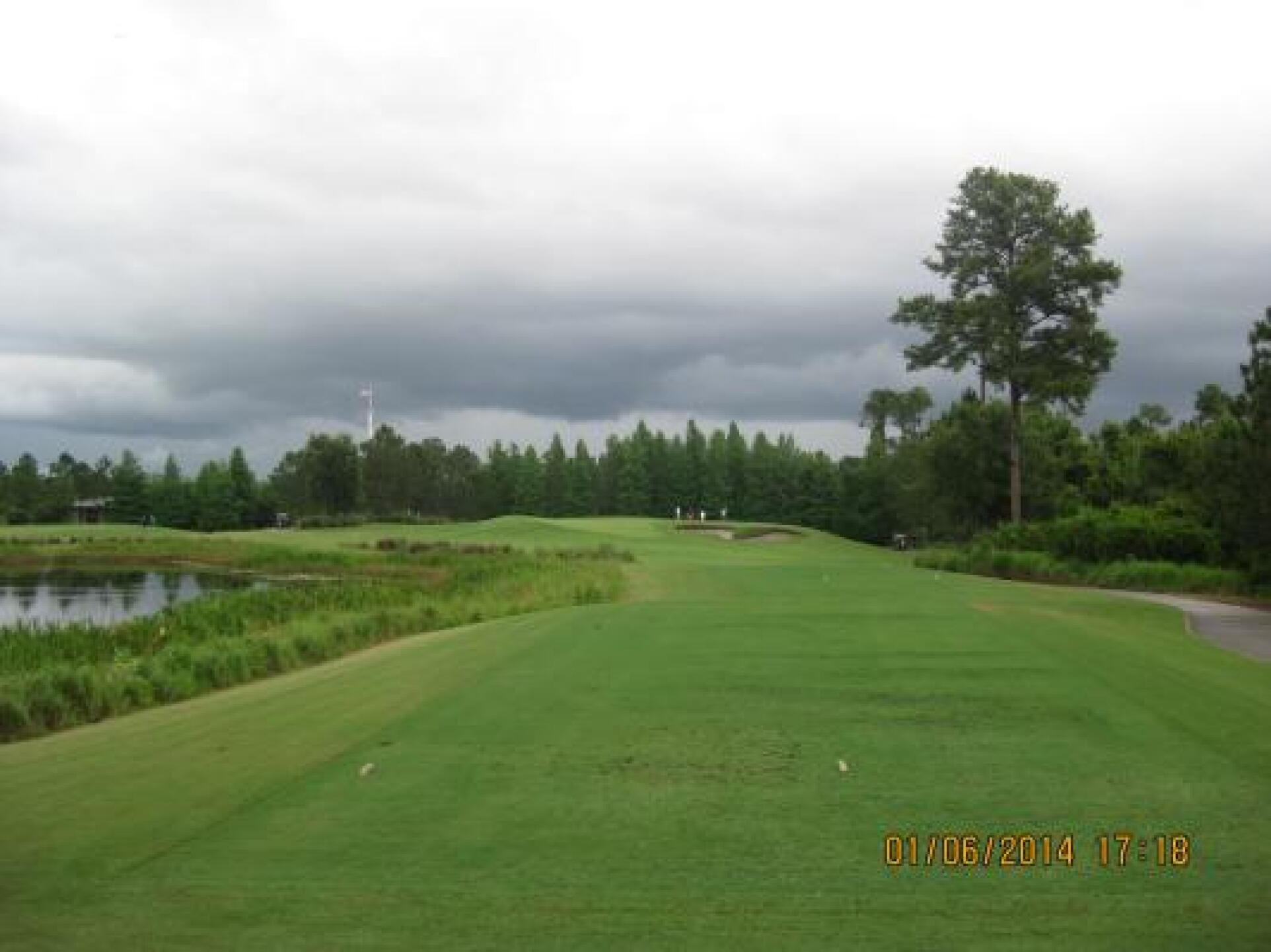 #17 Par 3 from Tee box. Elevated Green with Right pin placement was very difficult. (Photo submitted by Steve8905914 on 06/01/2014)
