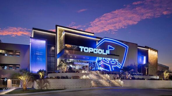 Topgolf Webster by night