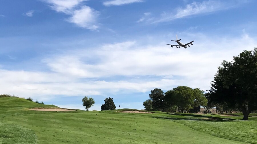 University of New Mexico Championship Course - plane
