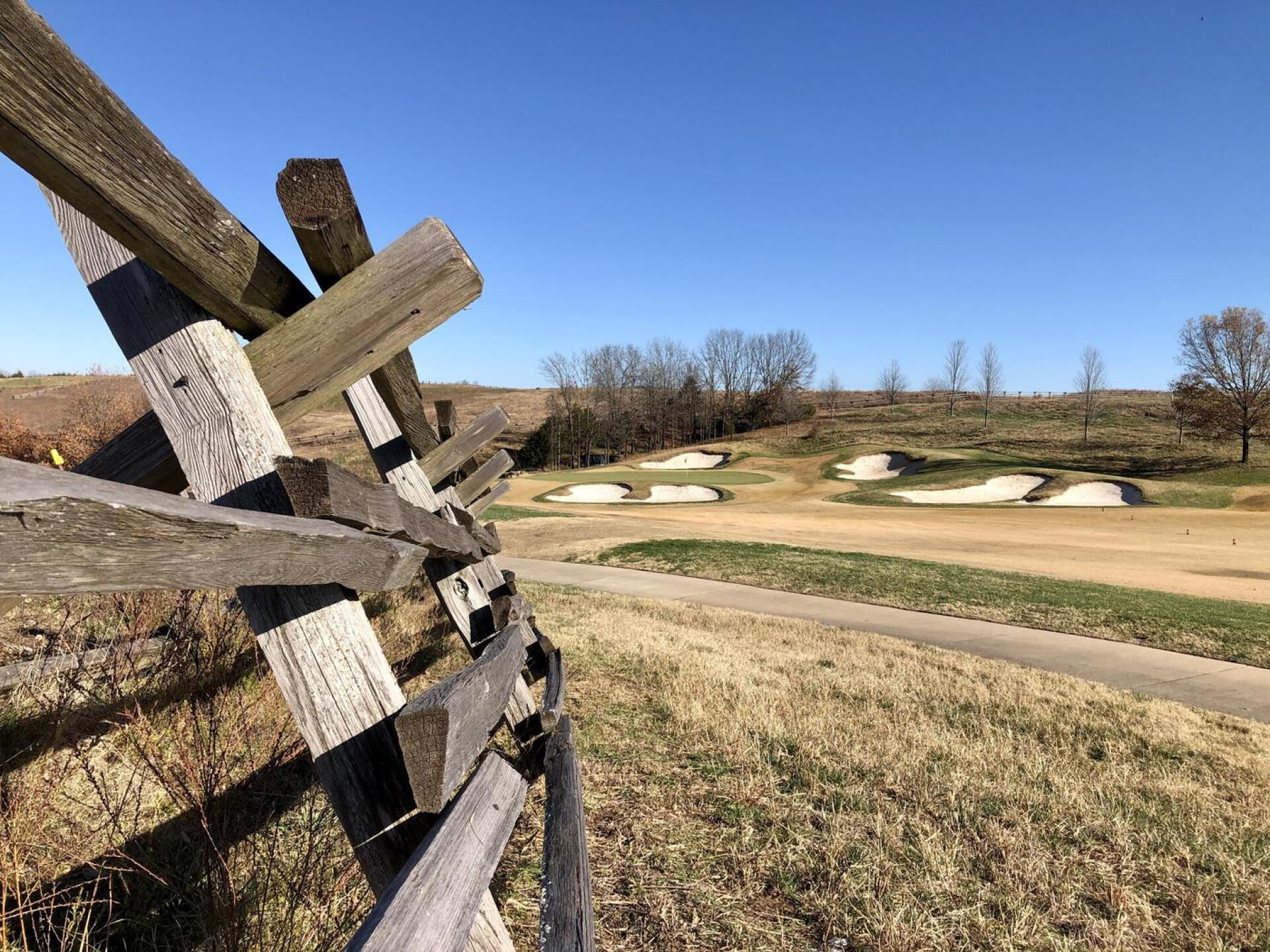 Wooden fence separates you from the live buffalo on the first hole (Photo submitted by BrandonWebb on 11/29/2020)
