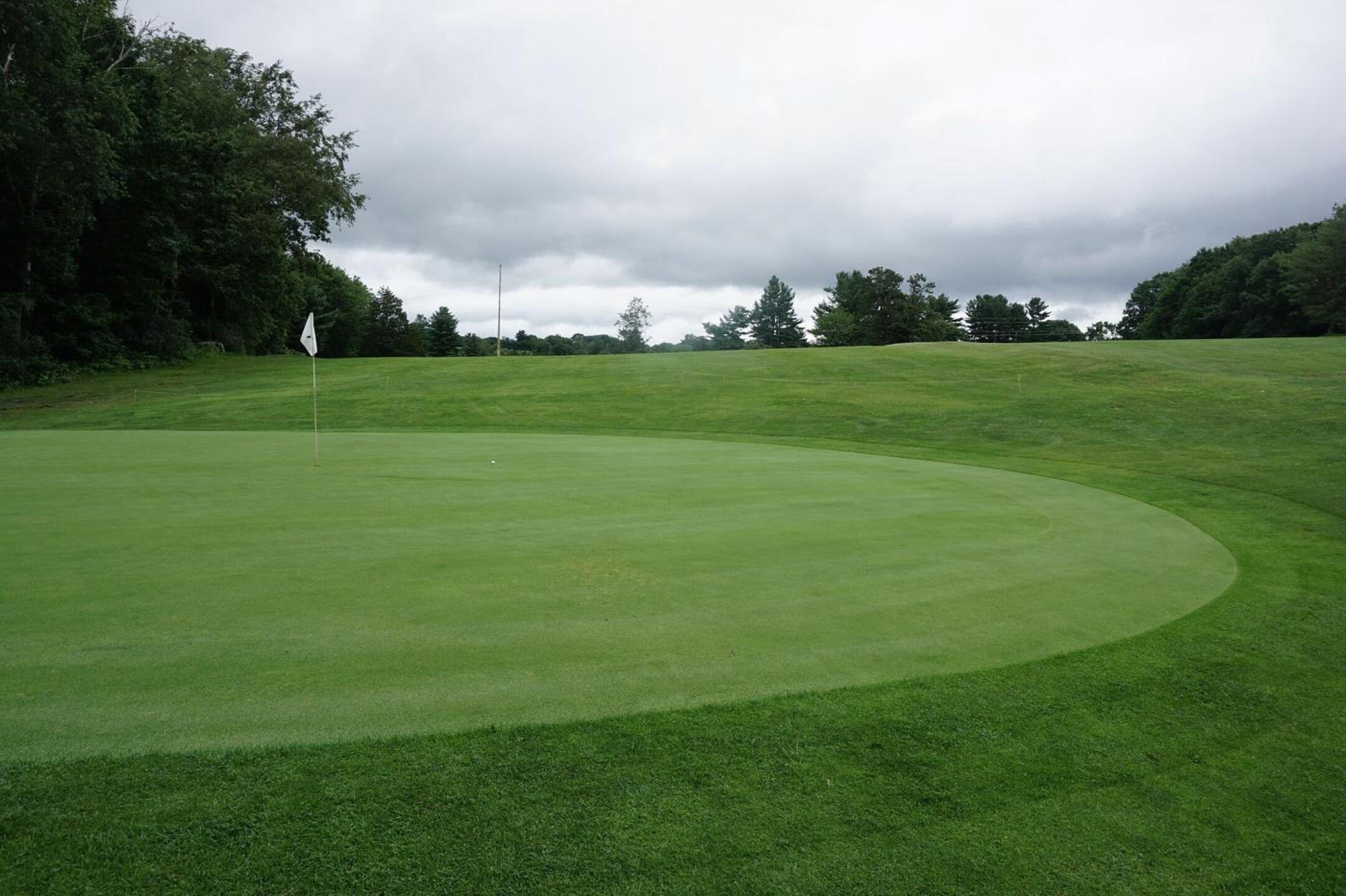 At the par-5 fourth, the green is blind from where longer approaches are made. (Photo submitted by AptlyLinked on 07/20/2021)