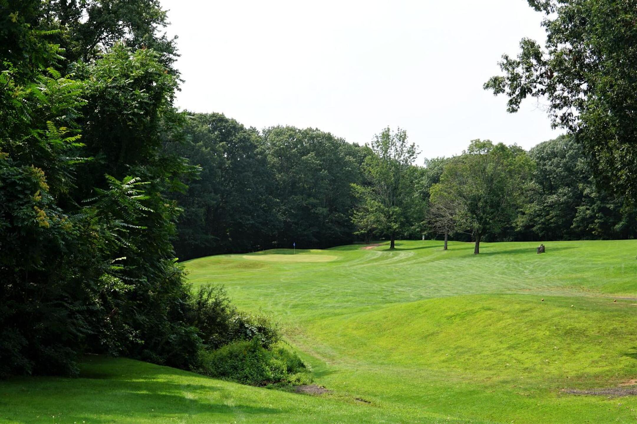 The long par-3 third hole at Rolling Greens makes for a tough GIR. (Photo submitted by AptlyLinked on 08/21/2023)