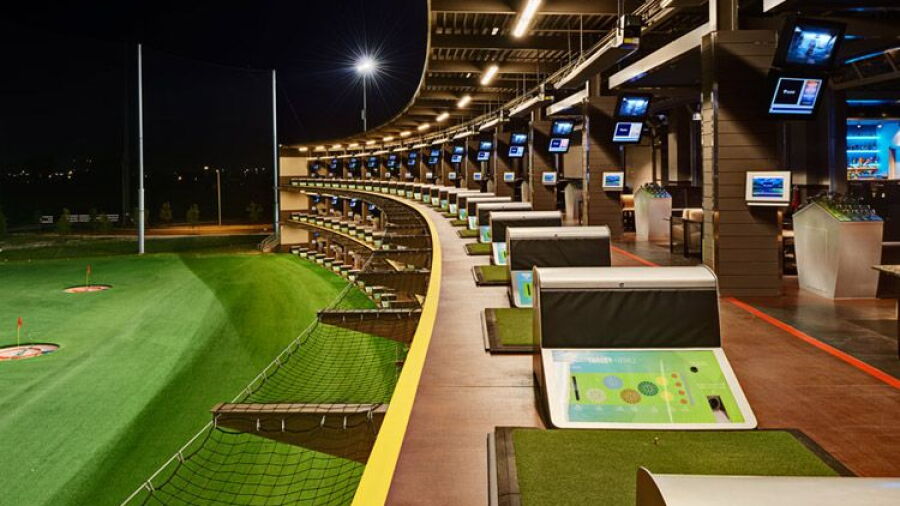 TopGolf Austin - Hitting Bays by Night