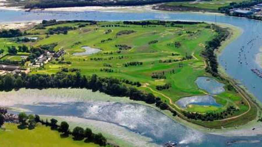 Cams Hall Estate GC: Aerial view