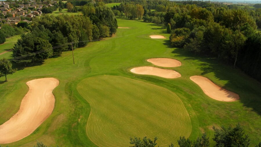 Aerial view from Telford