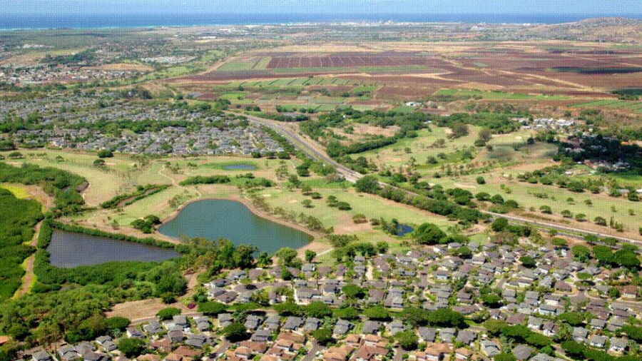 West Loch GC: Aerial view