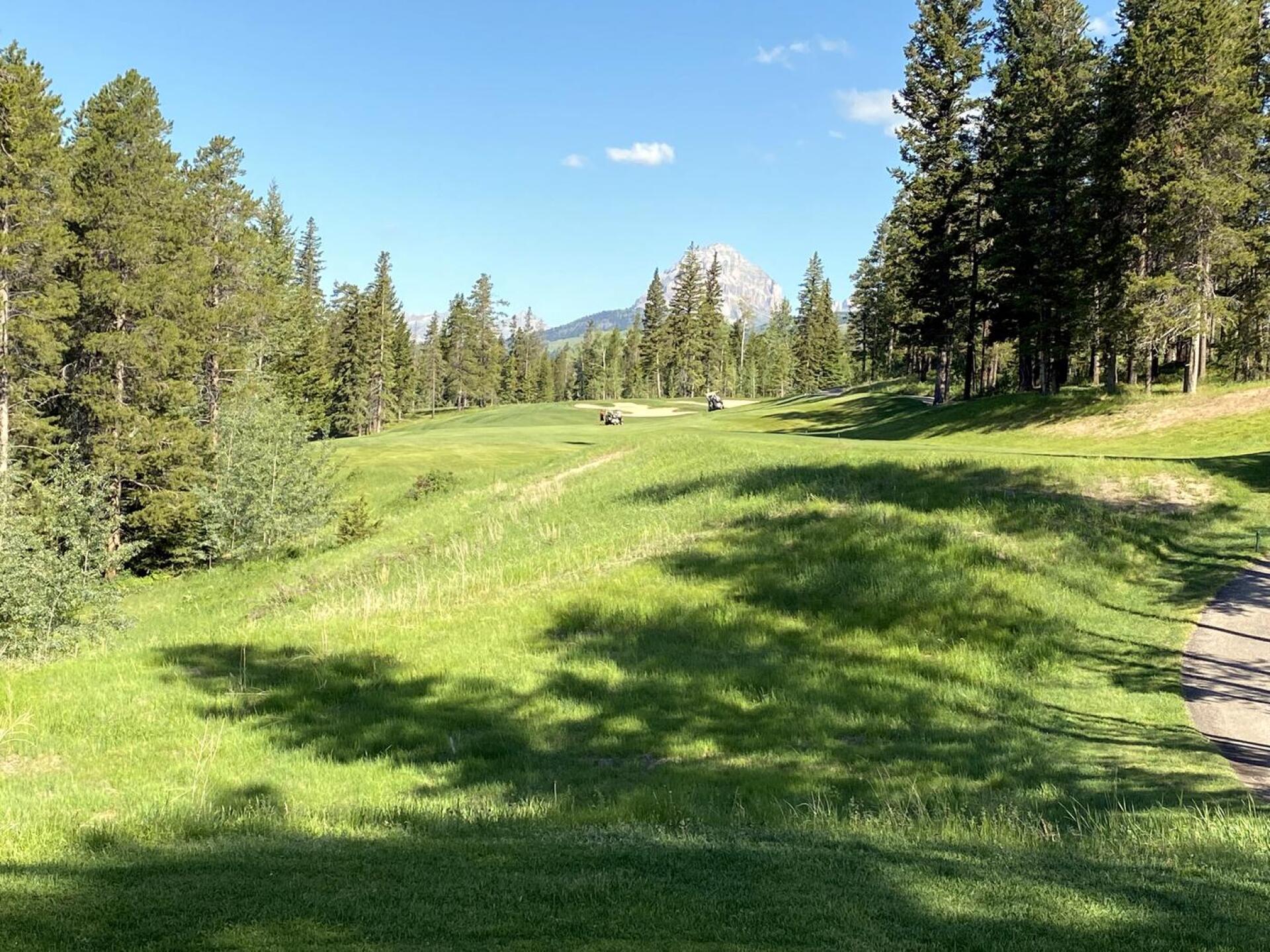 Crowsnest Pass GC, Hole 5, Par 5, 464 yds (Photo submitted by DYakimec on 06/29/2021)
