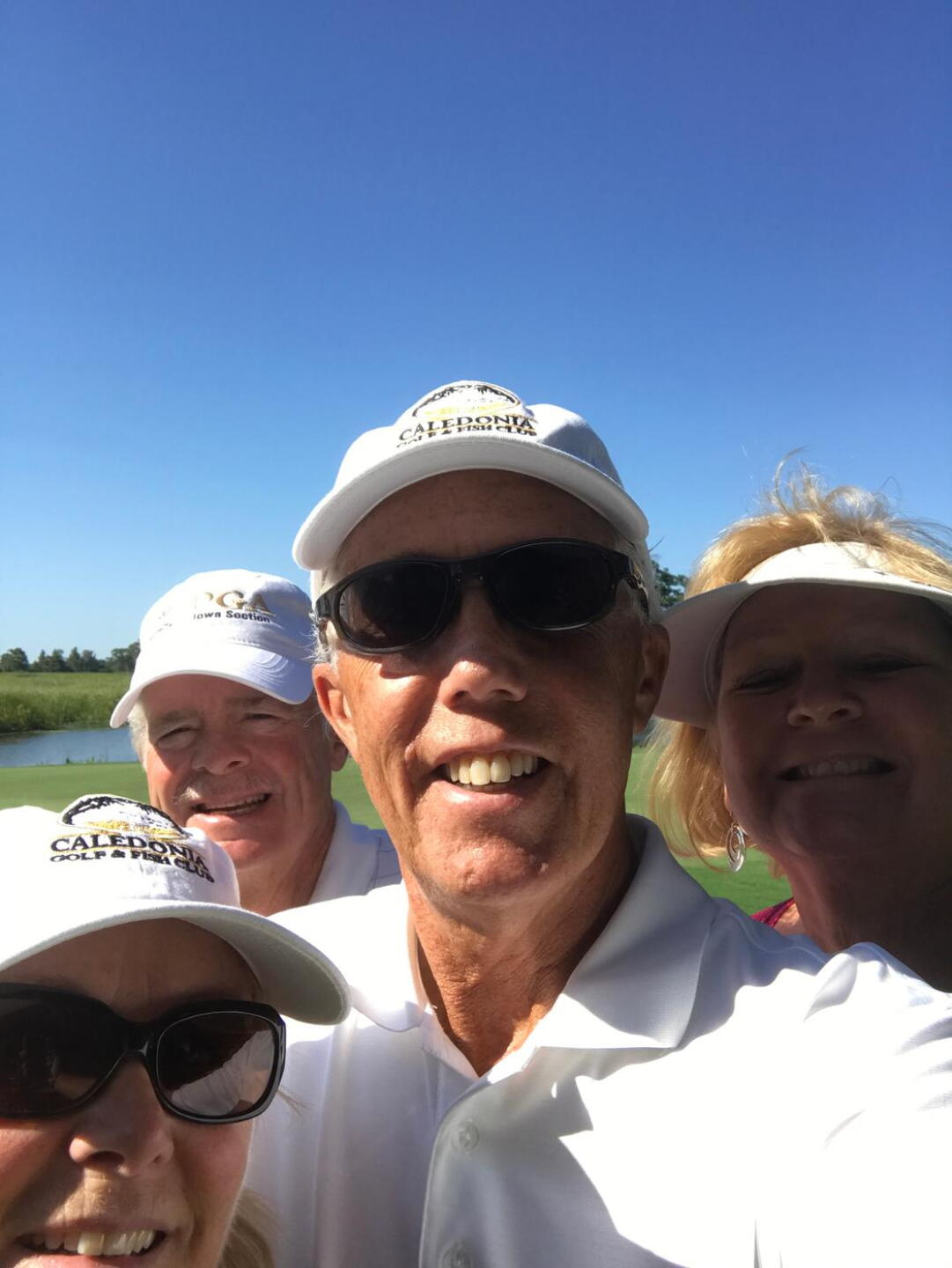great photo of my wife, my HS buddy and his beautiful wife behind #18 (Photo submitted by LarryNoli on 08/03/2017)