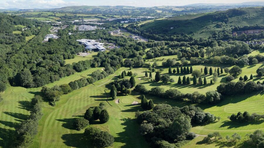 Llantrisant and Pontyclun GC: Aerial view