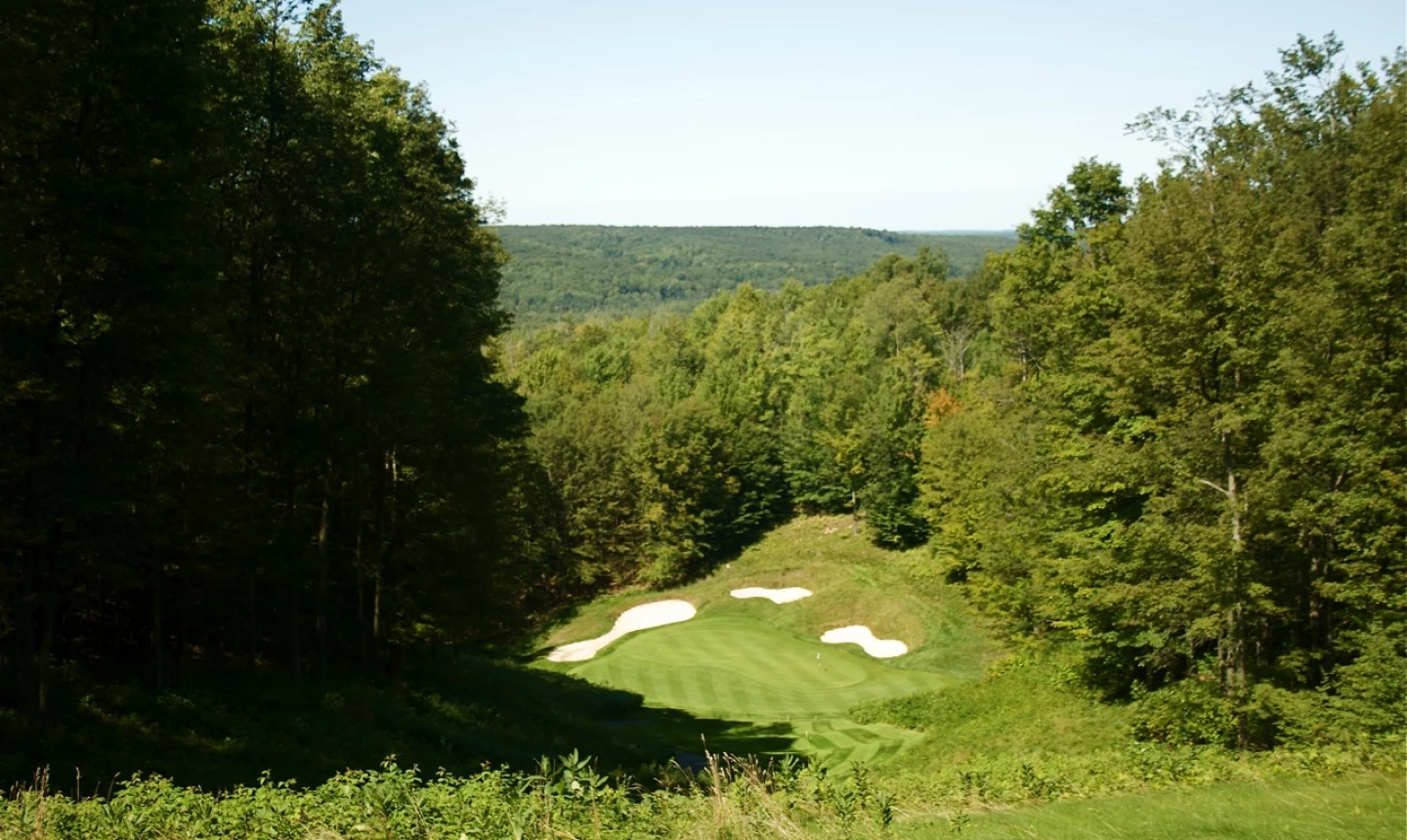 Threetops golf course - Treetops Resort - hole 3
