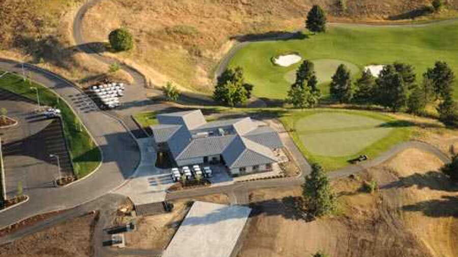 Palouse Ridge GC at Washington State University: aerial view