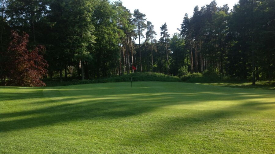  1st green on the Pines Course