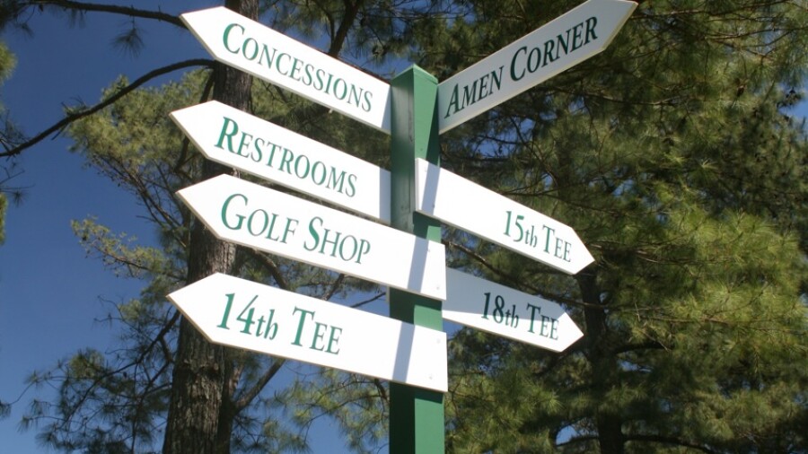Augusta National - sign