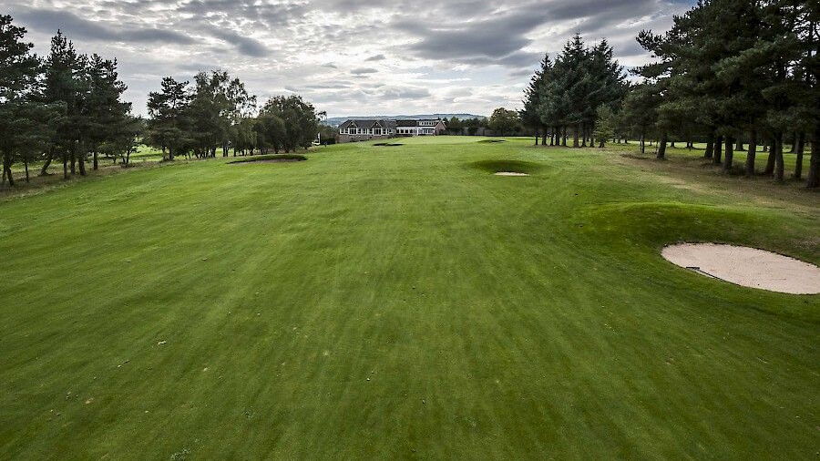 18th fairway at Alyth GC