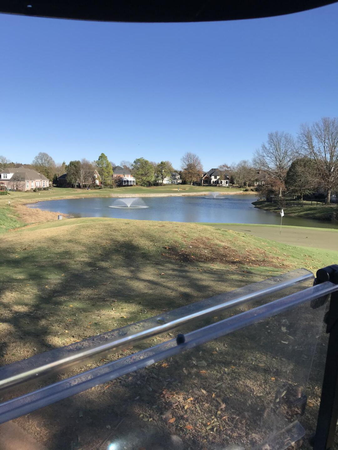 #6 green overlooking #7 par 3 over pond (Photo submitted by Jamie6233078 on 11/16/2020)