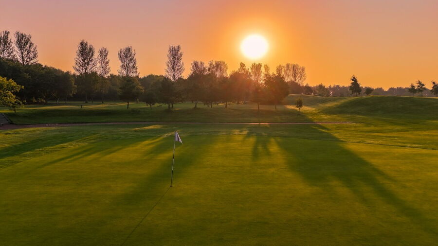 Hurlston Hall GC: Aerial