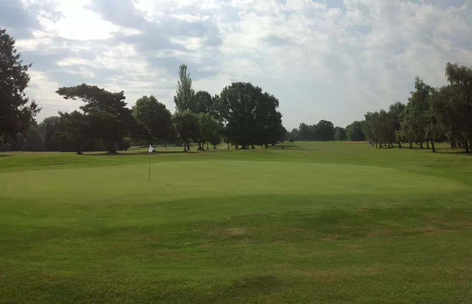 18th green at Coulsdon Manor Golf Course