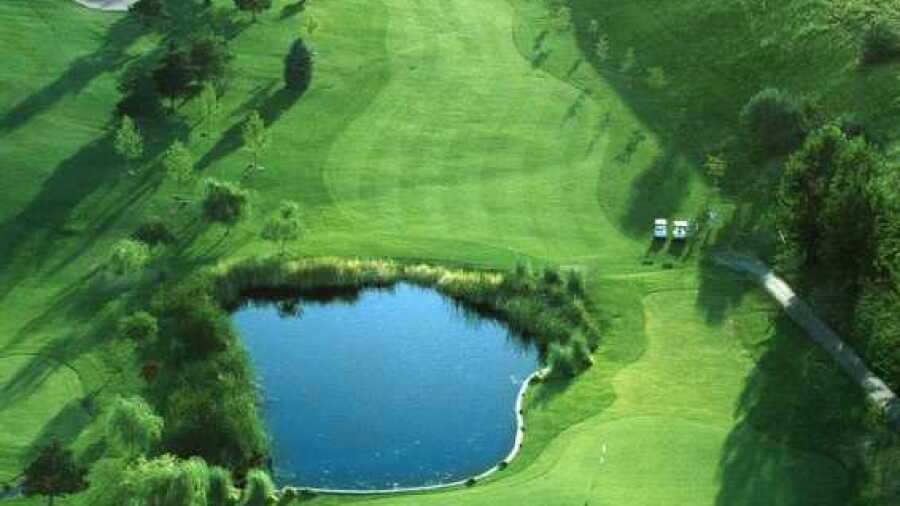 Canyon Lakes GC: #9 (aerial view)
