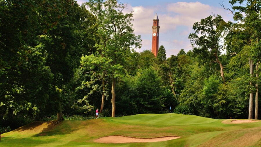 1st green at Edgbaston Golf Club