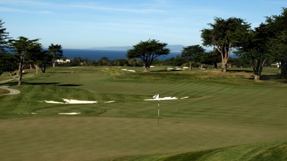 Black Horse golf course at Bayonet/Black Horse - hole 1