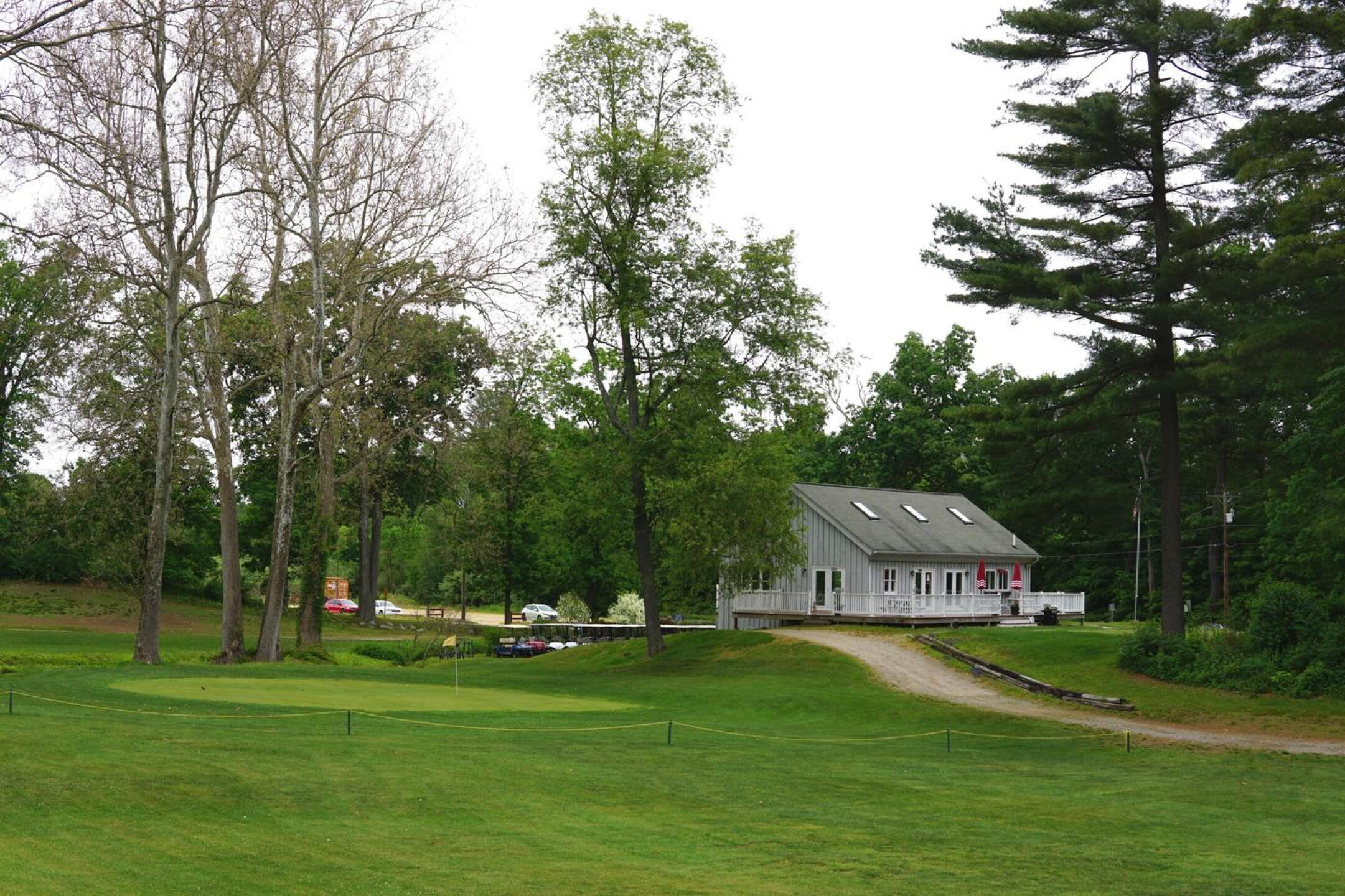 A few of the greens at Woodstock are driveable, including the ninth. (Photo submitted by AptlyLinked on 06/08/2023)