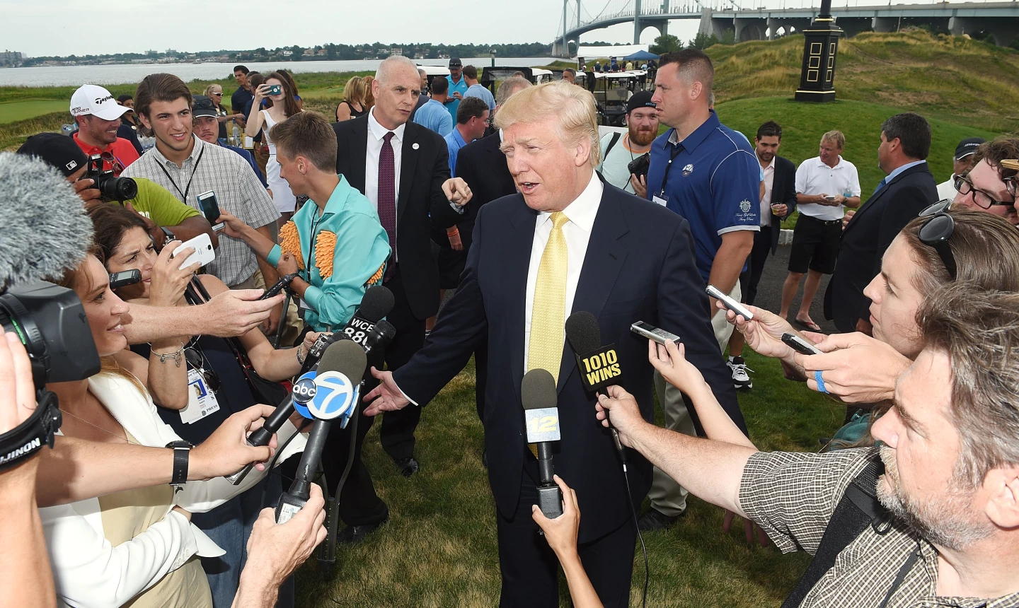 Donald Trump at Ferry Point Park
