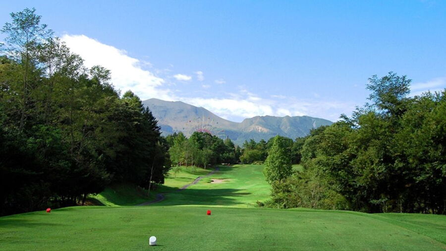 A view from a tee at Prince Land Golf Club.