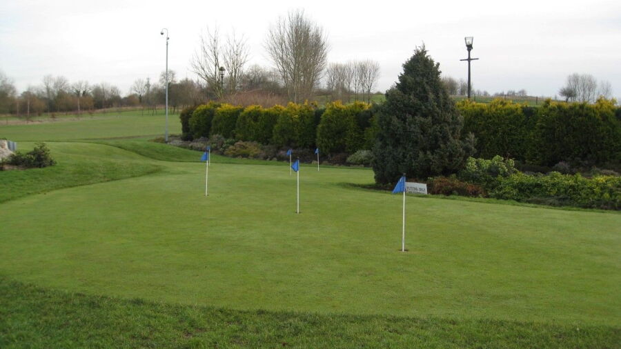 Putting green at the Ansty Golf Centre