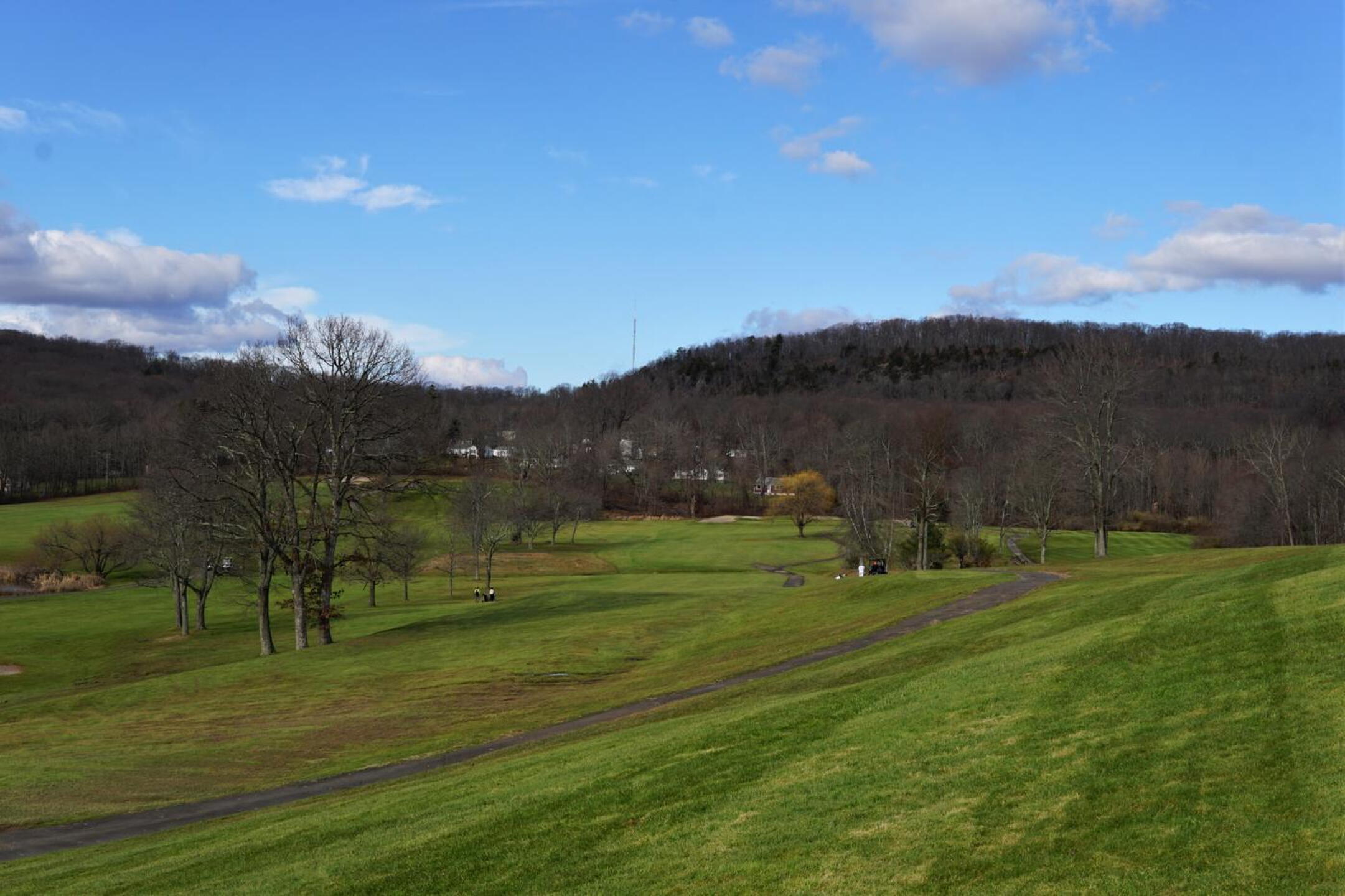Looking downhill over the long par-5 eighth, which may provide a birdie opportunity if you strike it well from tee to green. (Photo submitted by AptlyLinked on 12/13/2022)