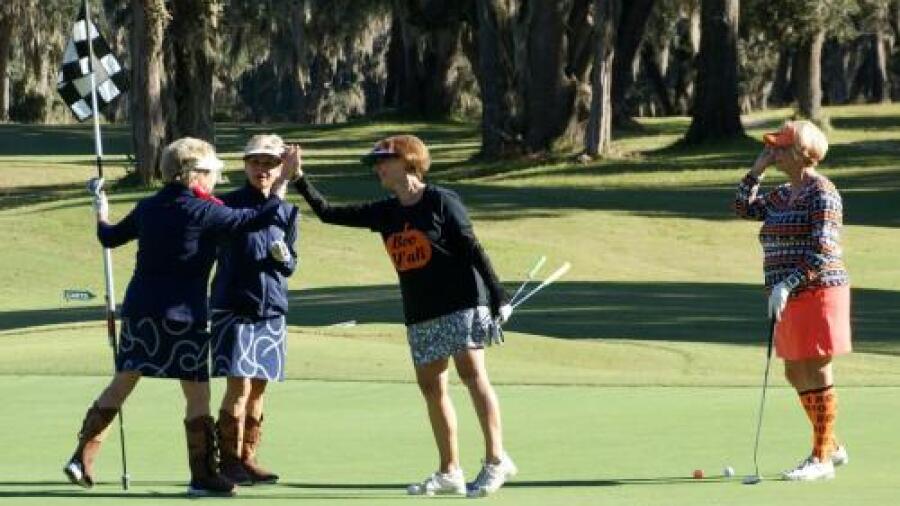 Sapelo Hammock - women high-five